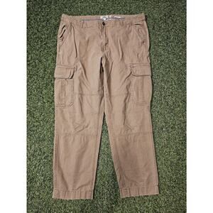 MANTARAY Brown Beige Mens Cargo Pants 40R Regular Straight Fit